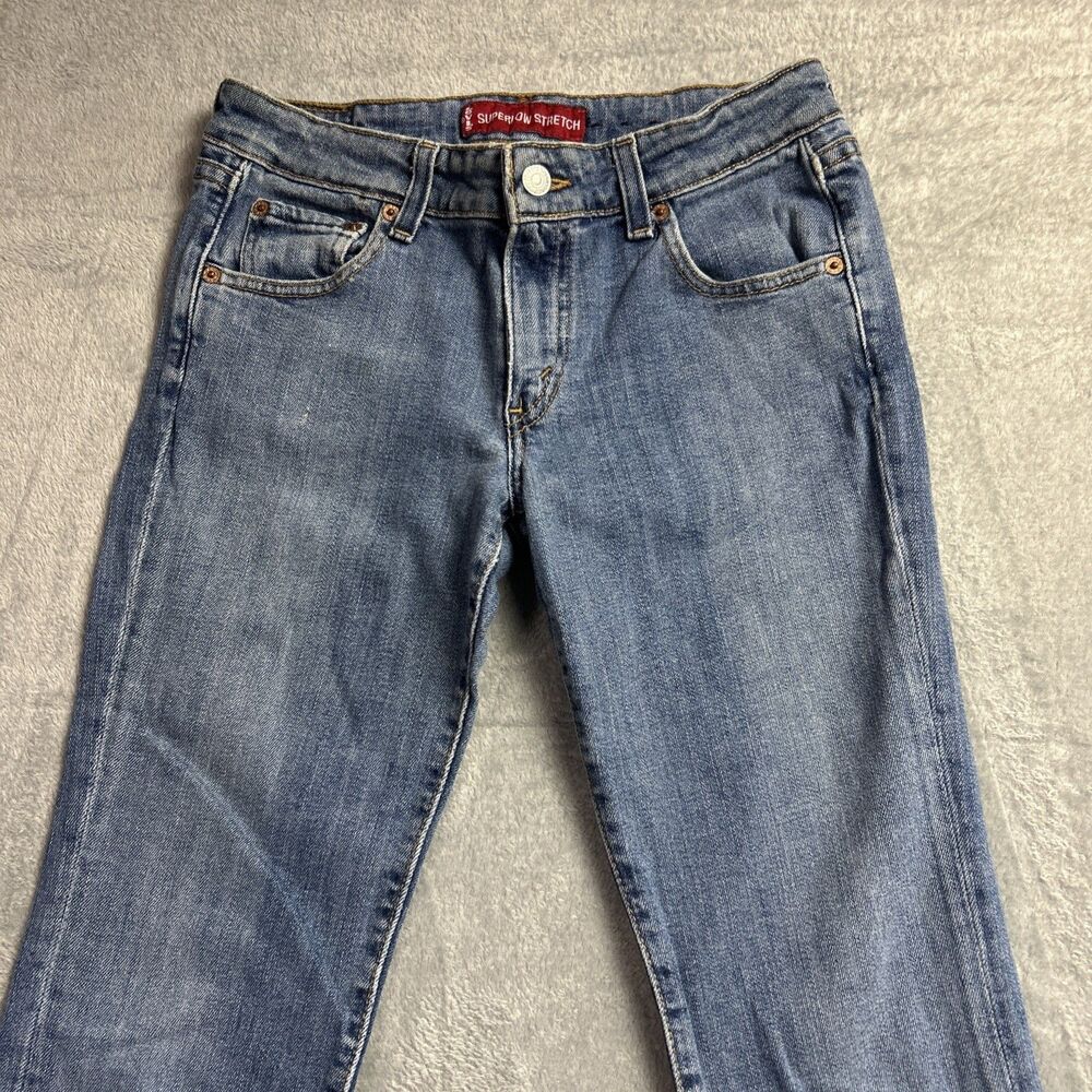Levi's 518 Womens/Juniors Super Low Bootcut Stretch Jeans Sz. 5 JR M - Picture 2 of 15